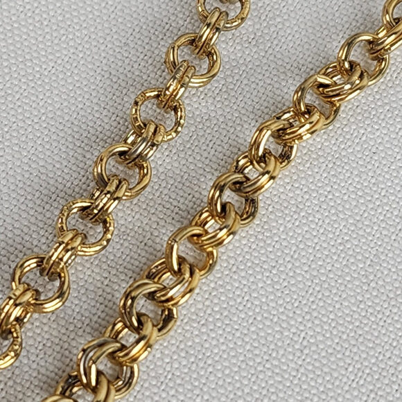 Vintage Caravelle Back & Gold Tone Pendant Watch Necklace 7 jewels - Picture 8 of 11